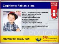 Child Alert - Zaginiony 3-letni Fabian