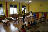 Zdjęcia ze spotkania w przedszkolu nr 1 w Piekarach Śląskich