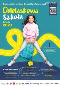Plakat dotyczące akcji Odblaskowa Szkoła
